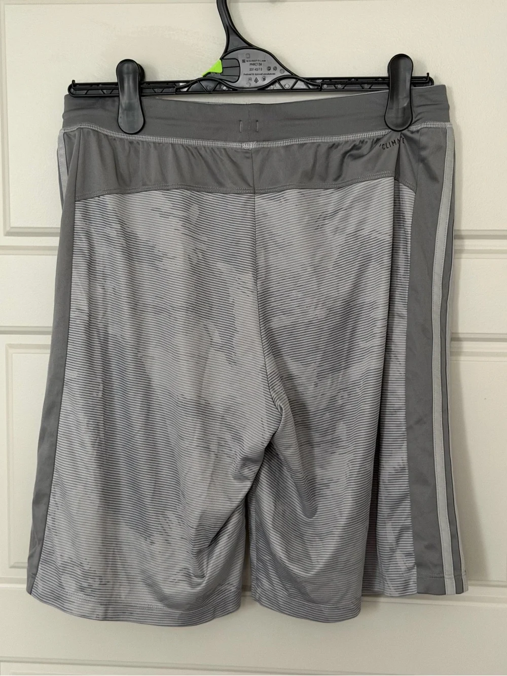 Adidas Men's Climalite 3-Stripe Basketball Athletic Shorts Gray Graphic Size M